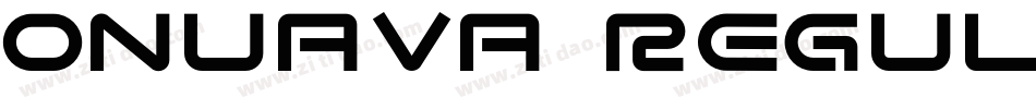 Onuava Regular字体转换